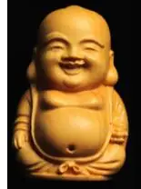 Mini buksbom udskæring Buddha Vedhæng statue ornament Buddhistiske munk om 40mm Maitreya Shakya Muni håndværk figur figur indretning