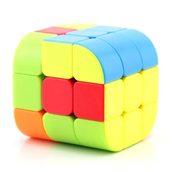 Nye Fanxin Cylinder Cube Stickerless Magic Cube Hastighed Twist Puslespil Pædagogisk Legetøj Cubo Magico Legetøj For Børn