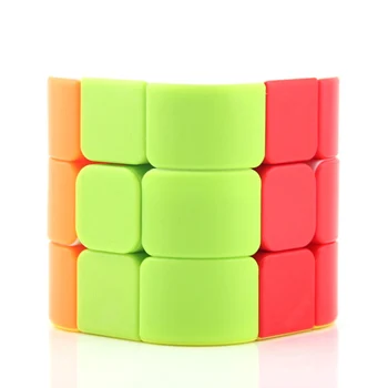 Nye Fanxin Cylinder Cube Stickerless Magic Cube Hastighed Twist Puslespil Pædagogisk Legetøj Cubo Magico Legetøj For Børn
