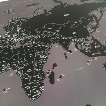 Høj kvalitet Sjove Hovedstæder Edition Kort over Verden for Rejsende Wall Decor Poster 59x82cm byen verdenskort til indretning rejse