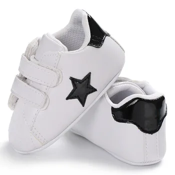 Forår og Efterår 0-1 år gamle, mænd og kvinder baby stjerner casual sports bløde sko, non-slip baby buksetrold sko