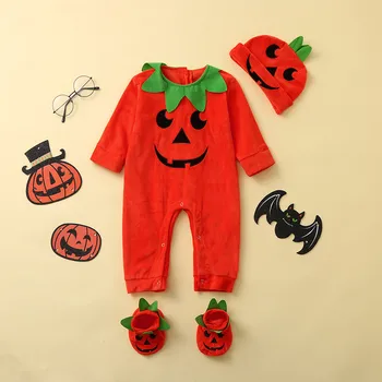 Baby Rompers Buksedragt Kostume Til Nyfødte Tøj Barn Kids Baby Pige Dreng Græskar, Halloween Buksedragt Playsuit Udstyr Romper
