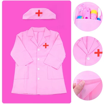 Børn Halloween Læge Sygeplejerske Cosplay Kostume Maskerade Part, Kids Tøj Hospital Erhvervserfaring Spil Tøj