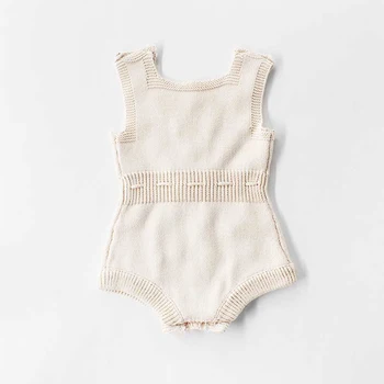 2019 Nyfødte Baby Rompers Håndlavet Pompom Baby Pige Romper Strikket Babytøj Spædbarn Baby Drenge Buksedragt Overalls Tøj