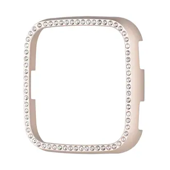 Pige Til fitbit versa band dække Diamant Aluminium Frame bumper versa tilfælde beskyttende shell