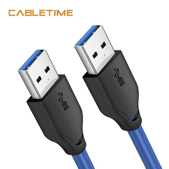 CABLETIME USB3.0 Extension Kabel-mand til Mand-USB-stik til transmission af data Kabel til den Bærbare PC Huawei Macbook Pixel N 317