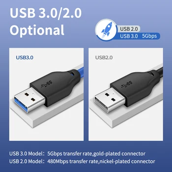 CABLETIME USB3.0 Extension Kabel-mand til Mand-USB-stik til transmission af data Kabel til den Bærbare PC Huawei Macbook Pixel N 317