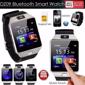 DZ09 Bluetooth Smart Ur telefonopkald 2G GSM SIM-TF Kort Kamera Armbåndsure til iPhone, Samsung, HuaWei Xiaomi Smart Ur