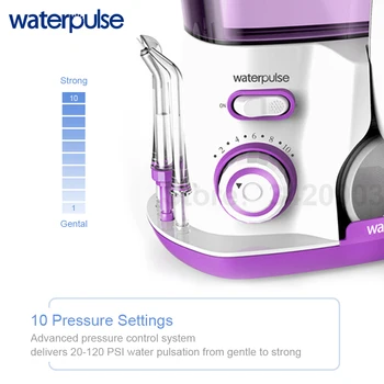Waterpulse V300R Vand Flosser Med 5 Tips Elektriske Oral Irrigator Dental Flosser 800ml Kapacitet mundhygiejne For Familie-Pleje