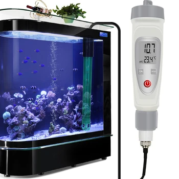 Nye 0.01 PH Tester PH Temperatur Måleren Pen Type Præcision Water Quality Monitor Tester for swimmingpools, Akvarier 50%off