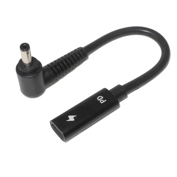 DC Power Adapter 4.0x1.35mm Mandlig Stik til USB Type C Kvindelige Jack-Stik med Cabe Ledningen til Asus Zenbook UX21A UX31A UX32A