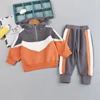 Børn Tøj 2020 Efterår Forår lille Barn Hætteklædte Drenge Kostume Outfit Passer til baby, Børn Tøj, Træningsdragt, For Dreng Aktiv Passer