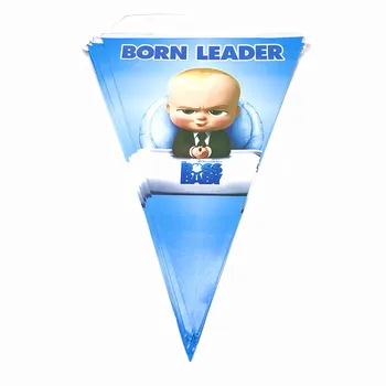 100Pcs/masse Baby Boss Part Forsyninger Red Disponibel Baby Boss Kopper, Tallerkener Servietter Sugerør Flag tillykke med Fødselsdagen Dekorationer For Børn