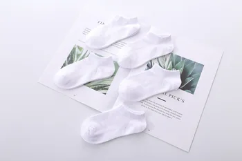 2019 Nye sommer børn båd sokker ren hvid børn piger drenge 5 par sokker/masse