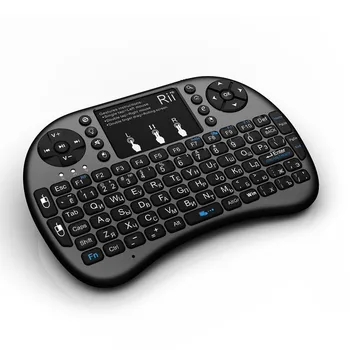 Høj Kvalitet Rii i8+ Mini Wireless Keyboard lithium batteri baggrundslys Air Mouse Touchpad Fjernbetjeningen Handhe TV-BOKSEN Laptopld