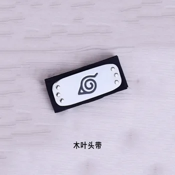 Engros Anime Naruto Leaf Village Ninja Pandebånd Kakashi Sasuke Uchiha Itachi Prop Hovedbeklædning Armbind Tilbehør