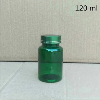 60ML 120 ml Grøn Blå Brun Pille Plastik Pakning af Flasker Pulver Prøve Tomme Arrangør Kosmetiske Containere 50 Stk Gratis Fragt