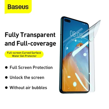 Baseus Skærmbeskyttelse Til Huawei P40 Pro Plus Beskyttende Ikke Glas Bløde Hydrogel Film Fuld Dækning Buet Overflade Protector