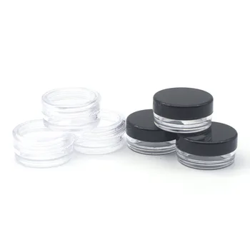 500pcs 2g Tom Plastik Jar Kosmetiske Makeup Potter Gennemsigtig Prøve Flasker Eyeshadow Cream Lip Balm Container