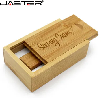 JASTER (over 1 STK gratis LOGO) Fotografering træ-usb - + box usb-flashdrev memory stick pendrive, 16GB, 32GB, 64GB bryllup gaver