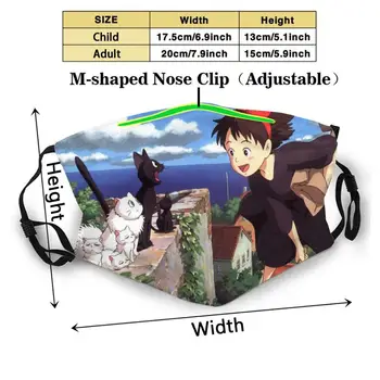 Copie De Chihiro Og Blomsterne, For De 4 Årstider Ansigtsmaske Genanvendelige Munden Maske Vaskbart Filter Anti Støv Ansigtsmasker Kikis