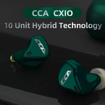 CCA CX10 1DD+4BA Hybrid Driver Ægte Trådløse Bluetooth Øretelefoner 5.0 Hovedtelefoner støjreducerende Headset CCA CX4 C10 PRO CA16 C12