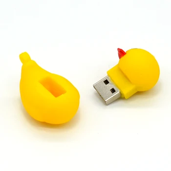 USB Flash Drive 4gb 8gb 16gb 32gb pen-drev Gul Ælling Gummi B And Cute Silikone gave