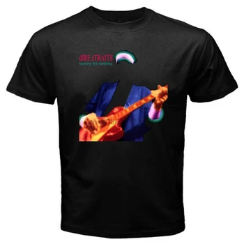 Ny Dire Straits Penge For Ingenting Rock Legend Mænd Sort T-Shirt Størrelse S-3XL