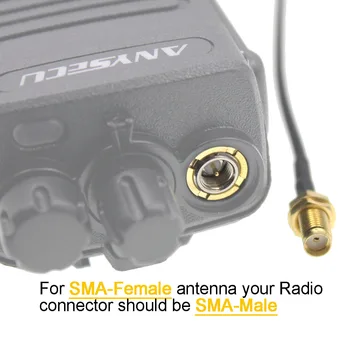 UT-102UV SMA-F Magnetiske Montere Antenne Dual Band-130/430MHz til håndholdte walkie talkie UV-82 UV-5R 888S