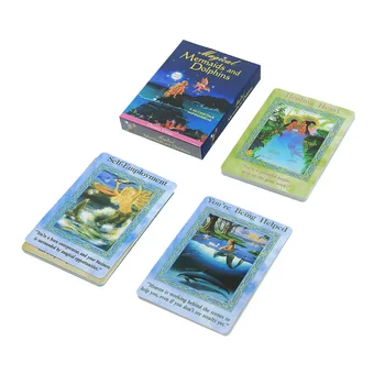 Magiske Havfruer Og Delfiner Oracle Tarot Kort, Tabel Spil dansk Version, PDF-Venner Sammenkomster brætspil, Spillekort