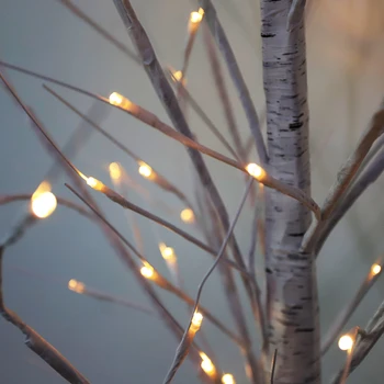 LED Birch Tree-Lampens lys til Jul Sølv dekorationer home holiday EU Indendørs Moderne og Kreative træ belysning drop shipping