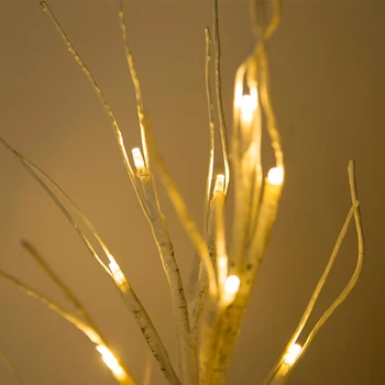 LED Birch Tree-Lampens lys til Jul Sølv dekorationer home holiday EU Indendørs Moderne og Kreative træ belysning drop shipping