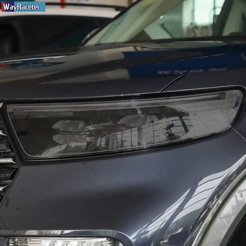 2 Stk bilforlygte Beskyttende Film Foran, Let Transparent Røgfarvet Sort TPU Klistermærke Til Ford Explorer 2020-Om U625 Tilbehør