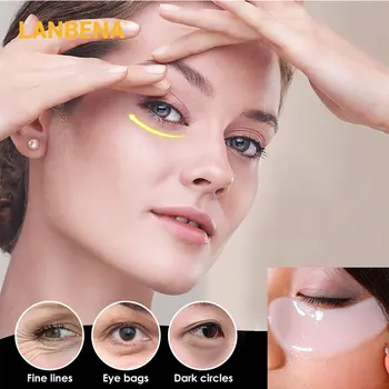 LANBENA Collagen Eye Mask Remove Dark Circles Eye Bags Eye Patches Anti-Puffiness Anti-Aging Firming Lifting Skin Around Eyes