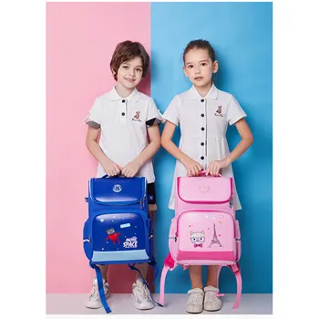 GREATOP Nye Design Læder Børn skoletasker i Høj Kvalitet, Alle Åbent Reflekterende Strimmel Studerende Rygsæk Waterpoof Skole Rygsække