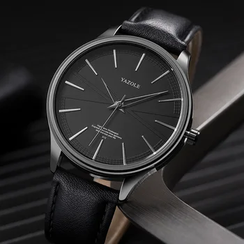 Yazole Herre Ure til Mænd Mode Simple Mekaniske Ure, Minimalistisk Stil, Læder Ur Business Armbåndsur reloj hombre 2020