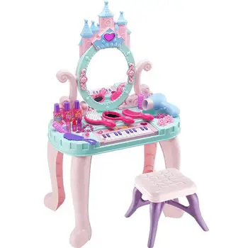 Pige Prinsesse toiletbord Legetøj Til Piger, Skønhed Makeup Materialer Simulation Spil Hus Makeup Sag rollespil Børn Legetøj