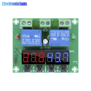 XH-M452 DC 12V Termostat Temperatur, Fugtighed Kontrol-LED Digitalt Display Dobbelt Udgang Termometer Hygrometer Controller Relæ