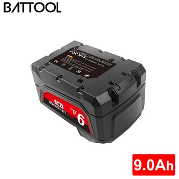 Battool 9000mAh Li-Ion Batteri Til Milwaukee M18 48-11-1815 48-11-1850 2646-20 2642-21CT Repalcement M18 Power Tools Batteri