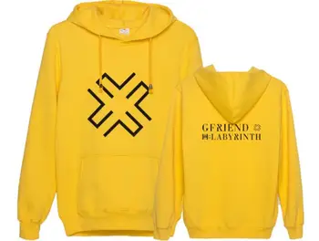 Gfriend nye album labyrint samme udskrivning pullover løs hættetrøjer kpop unisex fleece/tynd sweatshirt 6 farver