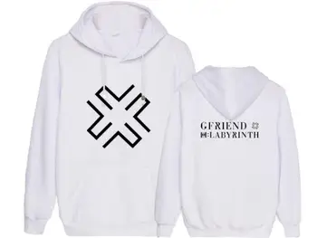Gfriend nye album labyrint samme udskrivning pullover løs hættetrøjer kpop unisex fleece/tynd sweatshirt 6 farver