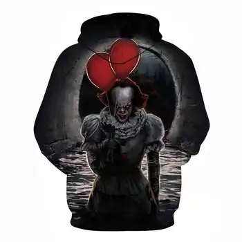 Nye Horror-Film Pennywise DET Klovn Stephen King ' s It Sweatshirt Horror Film Hoodie Halloween Fest Hip Hop Street Kostume