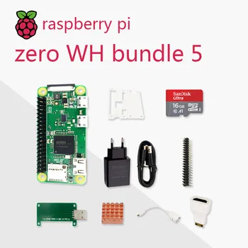 Raspberry Pi Nul WH DEV Kit 1GHz single-core CPU, 512MB RAM 2,4 G WiFi Bluetooth 4.1 Bundt omfatter Tilfælde MINI HDMI Kabel uUSB