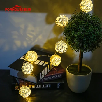 LED-Lys, Batteri Drives Christmas Tree Dekoration til Hjemmet Multi Farve Bold Ferie String Lys LED-Lampe til Udendørs