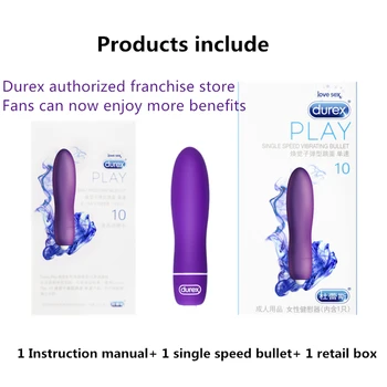 Durex Anal Sex Legetøj Mini Bullet Vibrator Æg Single Speed Vibrerende Voksne Lille Dildo Anal Legetøj til Gay MenIntimate Produkter