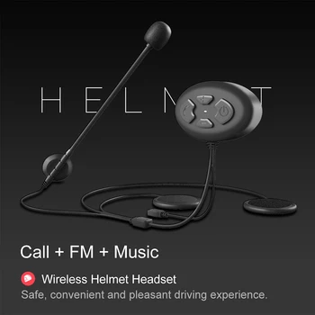 Ny Bluetooth-5.0 Moto Hjelm Trådløse Headset, Håndfri Stereo Hovedtelefon Motorcykel Hjelm Hovedtelefoner, MP3 Højttaler støtte FM