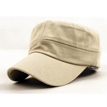 Nye Klassiske Almindelig Vintage Army Militære Cadet Stil Bomuld Cap, Hat Justerbar