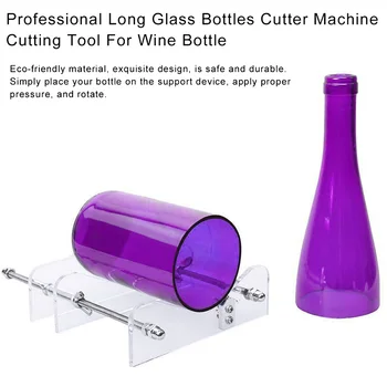 Glas flaske cutter kit professional farvet glas skærende værktøj kniv vin flaske dåser øl tykkelse 3-10mm