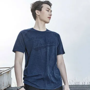Xiaomi 90 mand Fugt absorberende Et stykke vævning T-shirt Sølv ion antibakteriel Korte ærmer Hurtig tørring Kører fitness