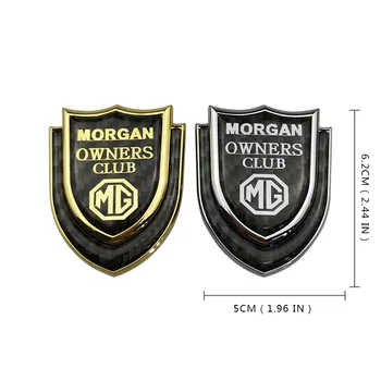1 Stykke Legering Carbon Fiber Mærkat Mærkat på Vinduet for MG Logo ZS HS GT 3 5 7 Saloon 3SW TF3 Xross eHS GS EZS Side Emblem Styling